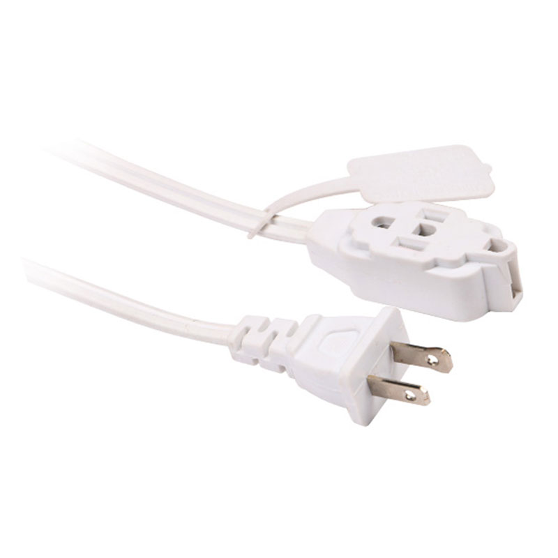 12v American Standard Spt kotitalouksien jatkojohto, jossa kaksipiikkinen pistoke ja monipistorasia FP-690,FP-691,FP-692,FP-693,FP-688,FP-689