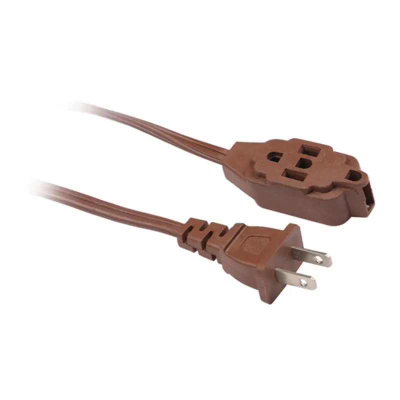 12v American Standard Spt kotitalouksien jatkojohto, jossa kaksipiikkinen pistoke ja monipistorasia FP-690,FP-691,FP-692,FP-693,FP-688,FP-689