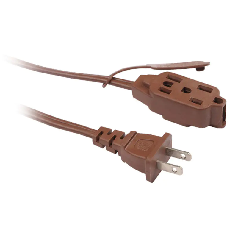 12v American Standard Spt kotitalouksien jatkojohto, jossa kaksipiikkinen pistoke ja monipistorasia FP-690,FP-691,FP-692,FP-693,FP-688,FP-689