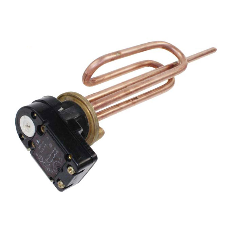 FP-559 Nikkelipinnoitettu kupariputki veden lämmityselementti säädettävällä termostaatilla